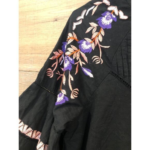 Free People Pavlo Black Babydoll Dress Women's Size XS - Picture 6 of 10